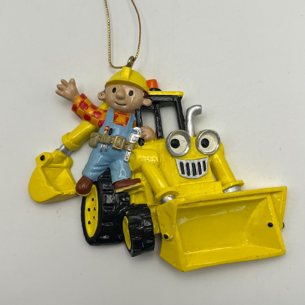 Bob The Builder Bulldozer Ornament 2002 Vtg Kidcore
